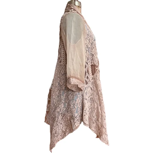 Bohemian, Victorian, Lace, Sheer, Embroidered, ALL THE THINGS, Gorgeous Topper - Image 4