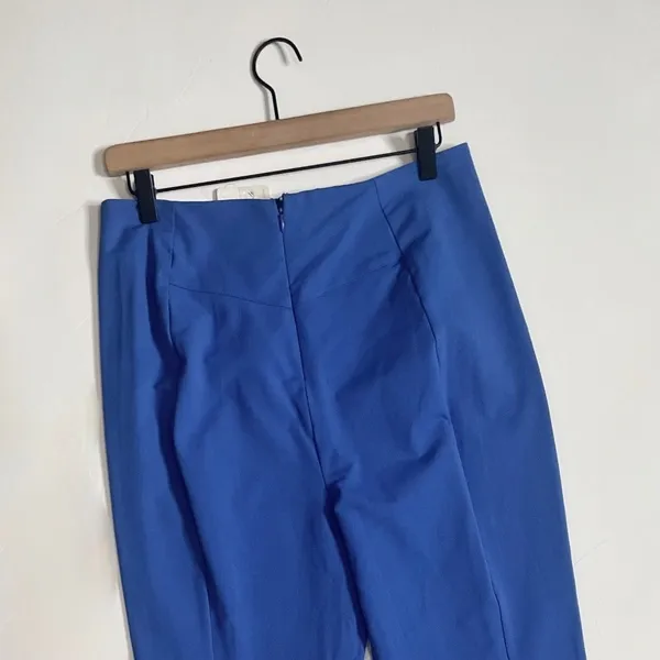 NWT! FREE PEOPLE Real Deal Split Flare Pants Blue High Rise Waist Stretch Medium - Image 8