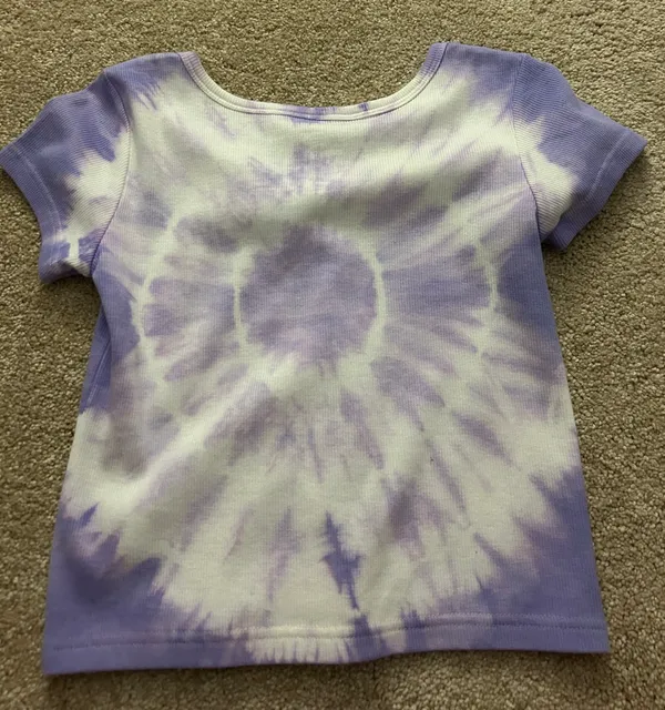 tye-dye notched top - Image 2