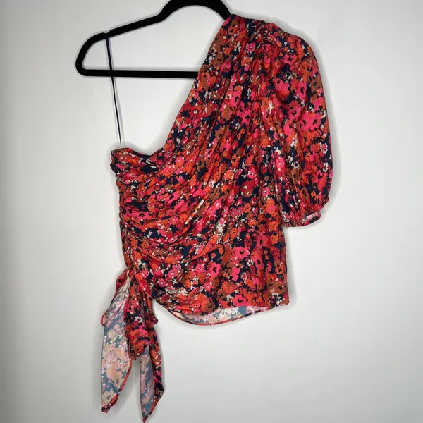 Amanda Uprichard Bexley One Shoulder Top Size M - Image 5