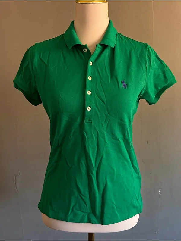 Polo Ralph Lauren Slim Fit Stretch Polo Shirt | Size: M | Billiard - Image 5