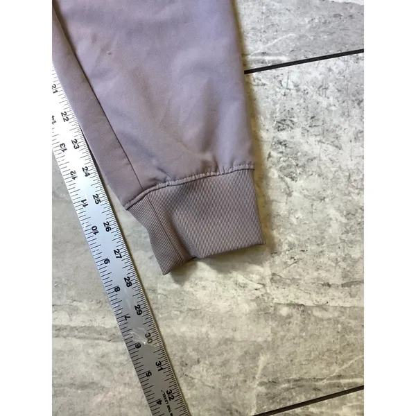 Jaanuu Womens Mauve Gray Scrub Jogger Pants Tapered Cuffs Size S - Image 4
