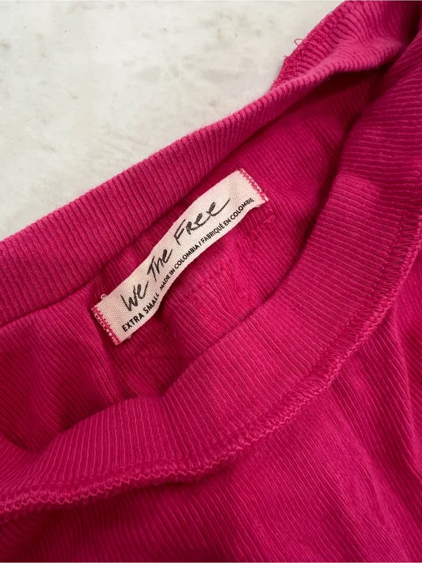 Free People We The Free Hot Pink Tank Top Size XS - Image 2