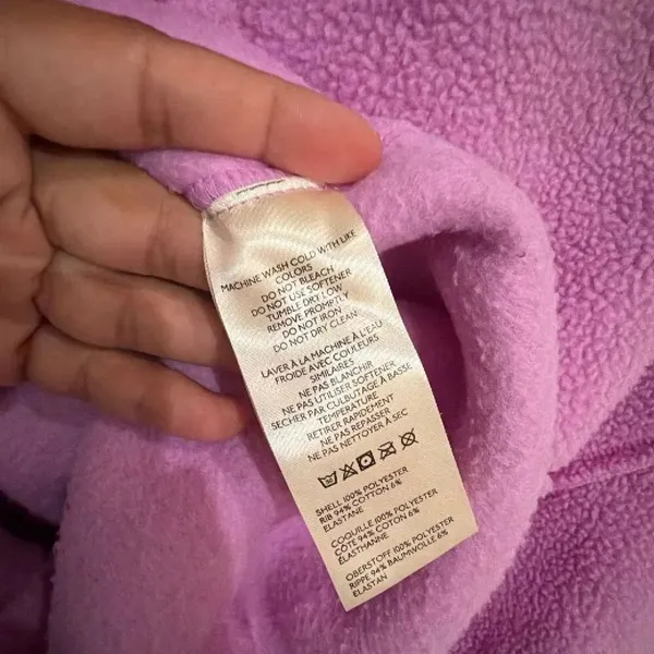 Pilcro Slouchy Crew-Neck Sweatshirt Orchid Pink Small Sherpa Dolman Sleeve #1400 - Image 6