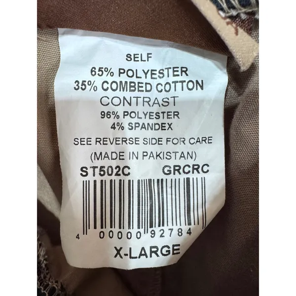 Butter-Soft XL Tan Scrub Pants‎ Women's Elastic Waist Comfort Medical - Image 3