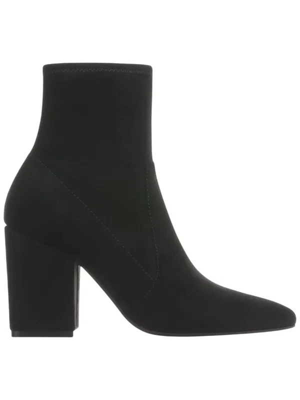 On 34th Zipper Micro Suede Mid-Calf Block Heel Boots 10019653600 Black 6M - Image 13