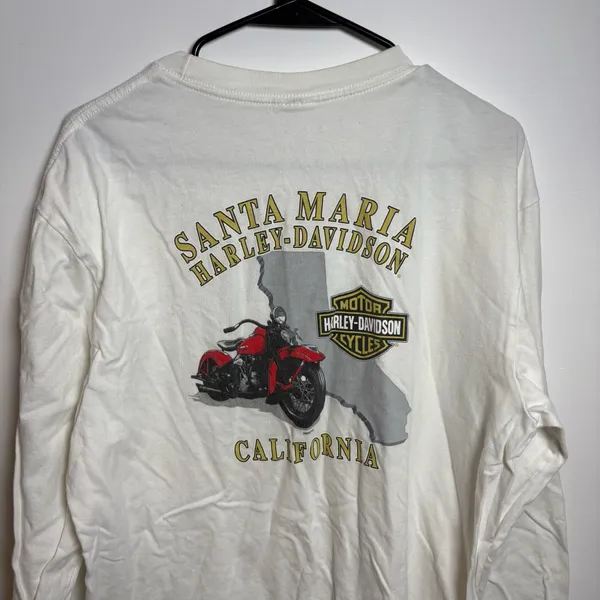 Vintage Harley-Davidson Santa Maria California Long Sleeve T-Shirt - Image 6