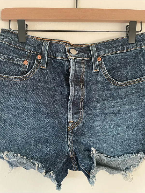Levi’s 501 Original Fit High-Rise Jean Shorts - Image 3