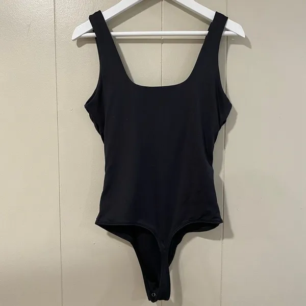 Abercrombie & Fitch Soft Collection Ruched Black Bodysuit Size XS - Image 2