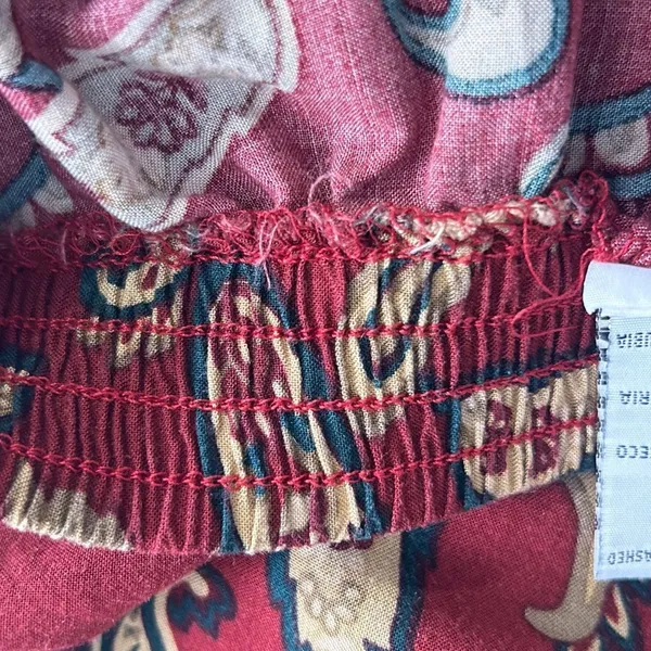 Sag Harbor Vintage Paisley‎ Skirt Red Medium - Image 10