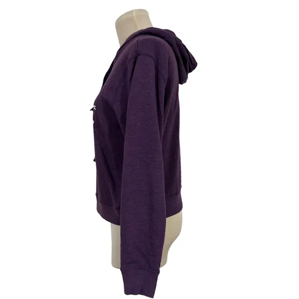 Vintage Aeropostale Purple Graphic Hoodie Sweatshirt‎ Women's Size Medium - Image 2