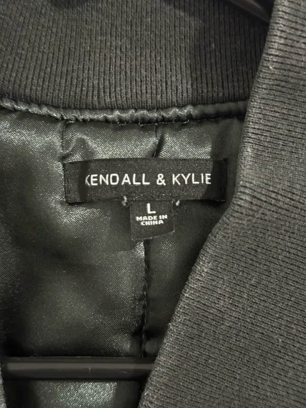 Kendall + Kylie Bomber Jacket Green - Image 2