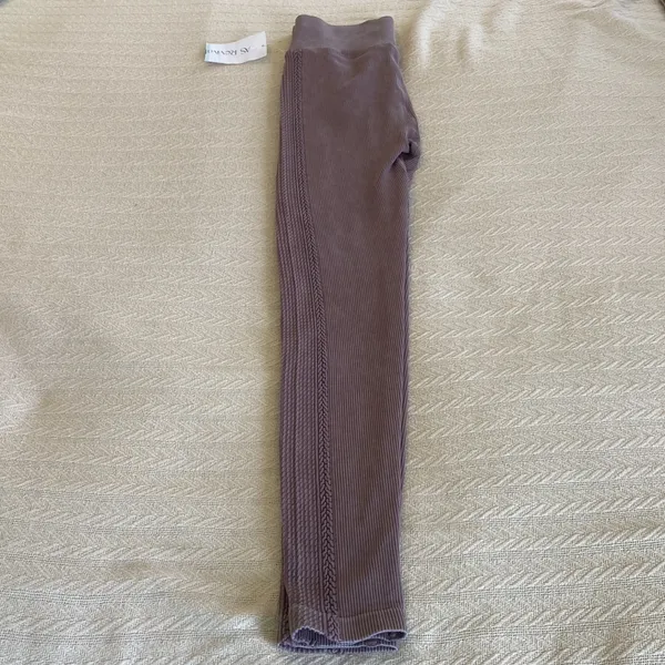 Altar'd State NWT S Revival brown ribbed leggings - Image 2
