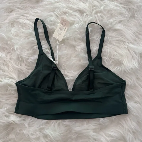 Aerie SMOOTHEZ Mesh Bralette Sycamore Size Small - Image 4