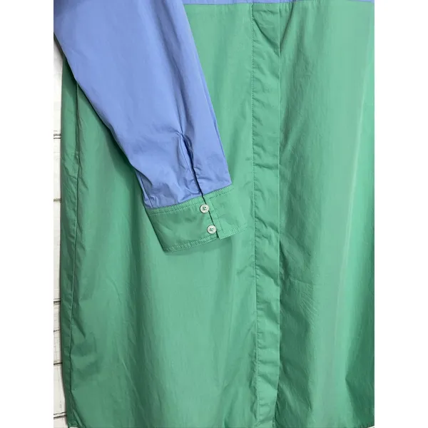 UNTUCKit Meryl Dress Women's Blue Green Colorblock Long Sleeve Plus Size 18 - Image 5