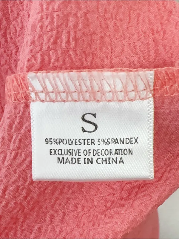 Miss Sparkling Coral Pink Tie Strap Pocket Overall Romper Shorts - Image 6