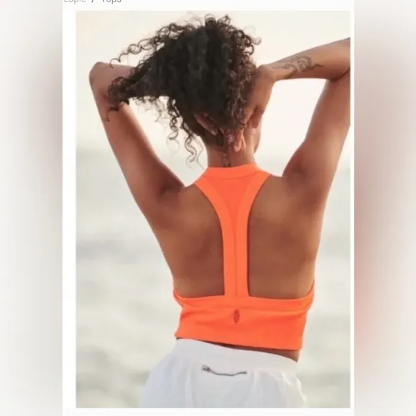 FP Movement NWT Game Time Cami Racerback in Neon Coral - Image 3