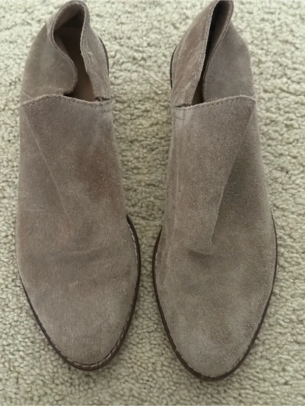 Lucky Brand Women's Suede Ankle Booties in Taupe - Image 2