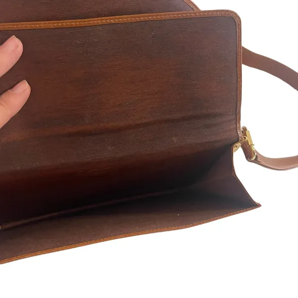 Gallery Originals Brown Leather Crossbody Bag Purse Made In Spain‎ - Image 6
