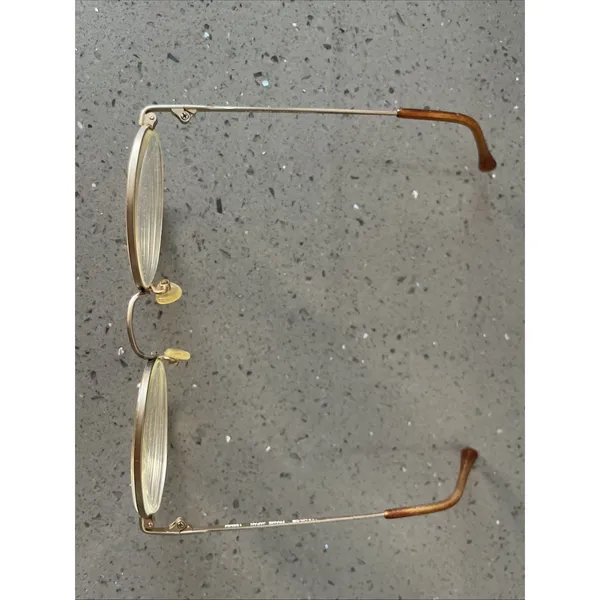 CHARMANT 541 EYEGLASSES FRAMES ONLY 46-21-135 JAPAN Full Rim gold round - Image 2