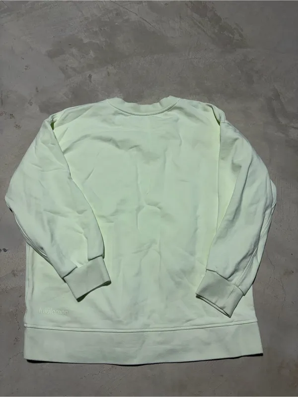 Lululemon perfectly oversized Light green Mint Crewneck Sweatshirt - Image 4