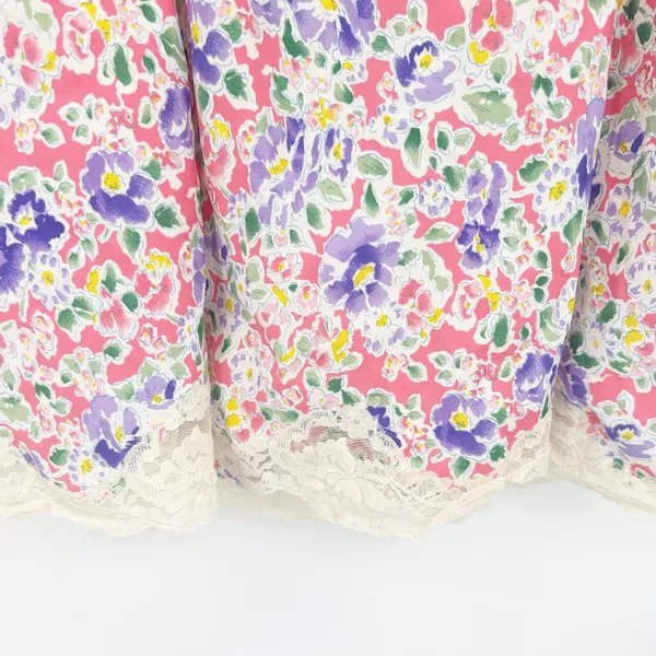 Victorias Secret VS Gold Label VTG Vintage Coquette Lace Floral Slip Dress Large - Image 4