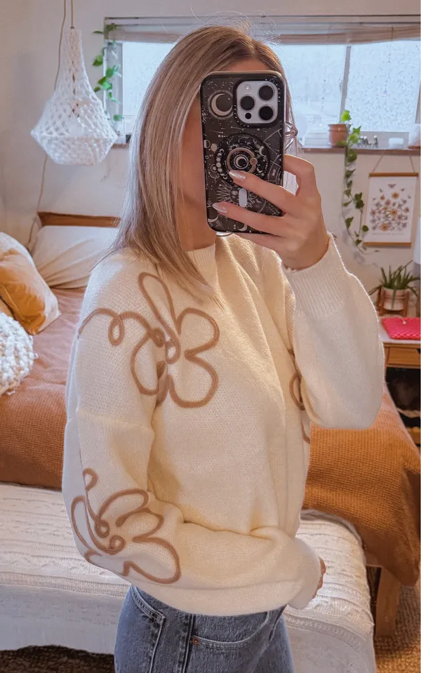 Debut Floral Sweater - Image 2