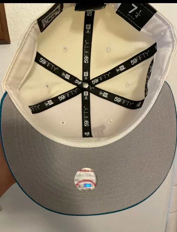 New Era Myfitteds Los Angeles Dodgers 50th anniversary union Air Force 180 size 7 1/4 brand new sold out - Image 4