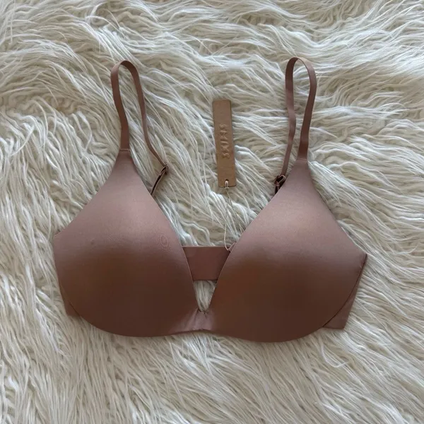 Skims Wireless Super Push up Bra Sienna Size 32D - Image 2