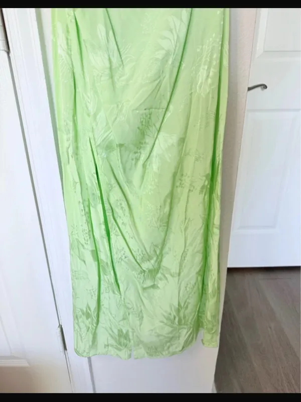 NWT For Love & Lemons Ilana jacquard Midi Dress in Green size M - Image 17