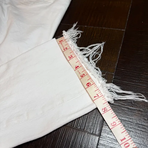 Citizens of Humanity Premium Vintage White High Rise Crop Raw Hem Jeans Size 25 - Image 15