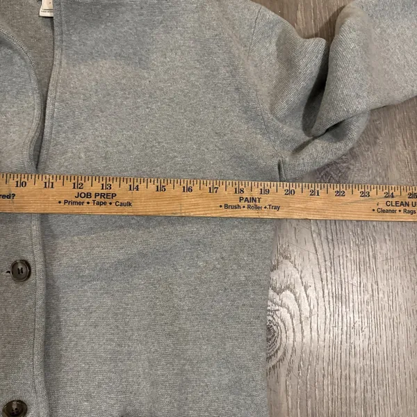 J Crew women's S gray knit sweater blazer Grey‎ Cardigan Jacket - Image 4