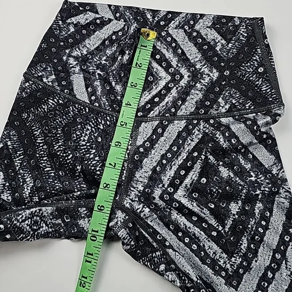 Aerie -128 Chill Play Move‎ Black Gray Geometric Pull On Compression Leggings S - Image 5