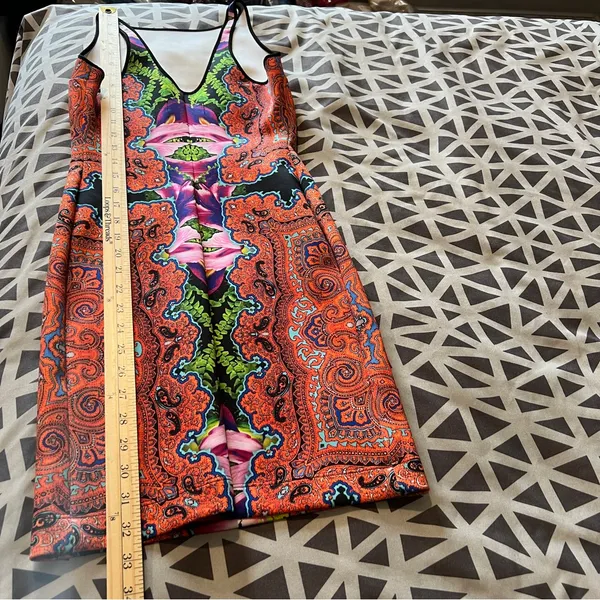 Revolve Clover Canyon Orchid Trip Neoprene Dress Sleeveless Mini Paisley‎ - Image 11