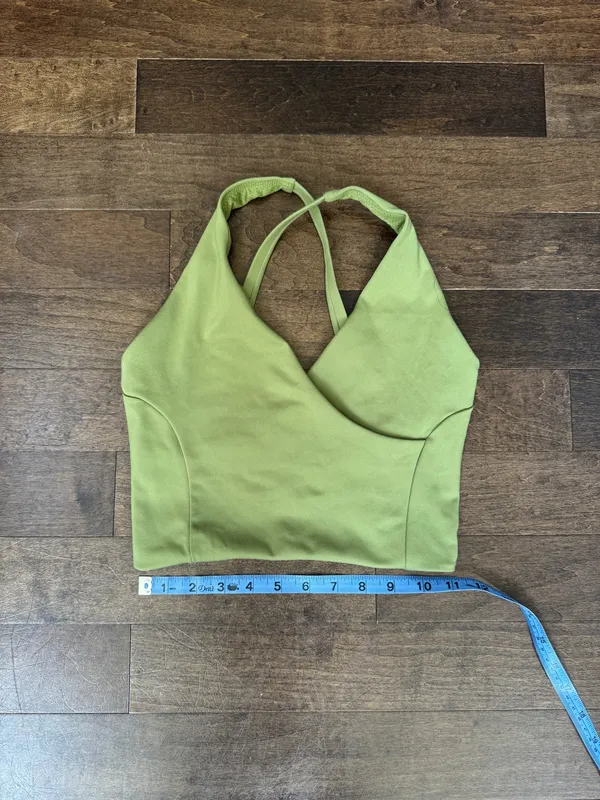 Revolve Crop shop boutique csb green Serenity Whitney Crop top sports bra - Image 3