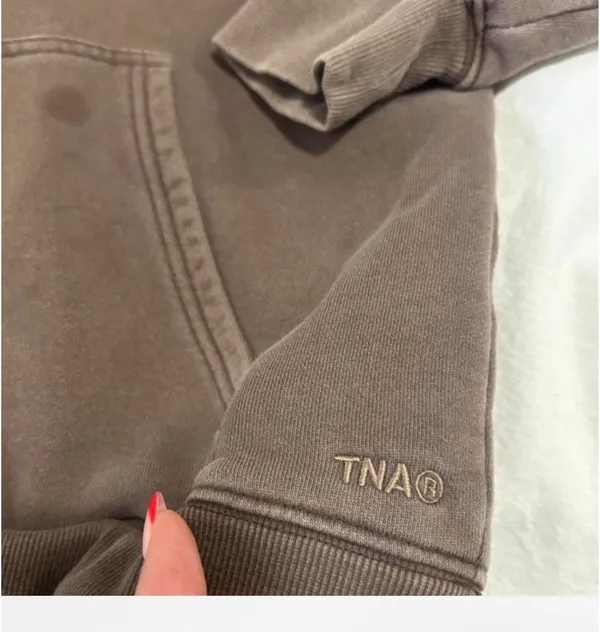 xs brown aritzia hoodie - Image 2