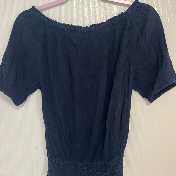 Michael Kors Navy Blouse - Image 5
