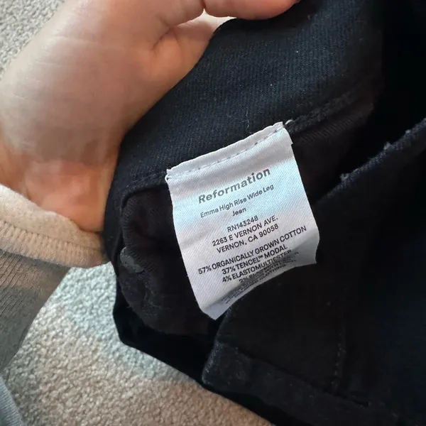 Reformation Classic Black Jeans - Image 3