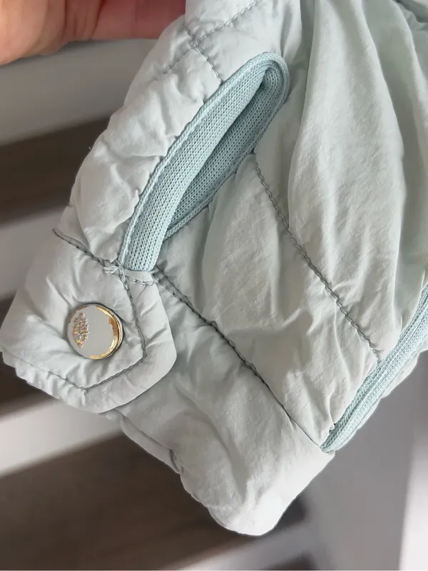 Free People FP Movement Quilted Pippa Puffer Jacket in Saltwater Blue - Image 6