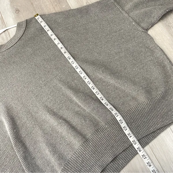 Free People Sweatshirt easy street tunic womens Gray (small) oversized slouchy - Image 7
