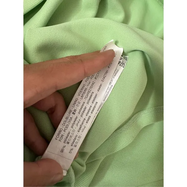 Lotto Lime Green Square Neck Mini Dress Womens Size Small S Activewear Athleisur - Image 4