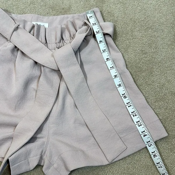 Wilfred Aritzia Paperbag Shorts Coquette High Rise Pink Purple Crepe Women 2 - Image 6