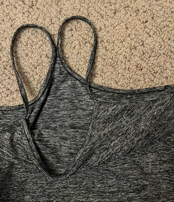 Cropped Workout Tank Gray Size M - Image 3