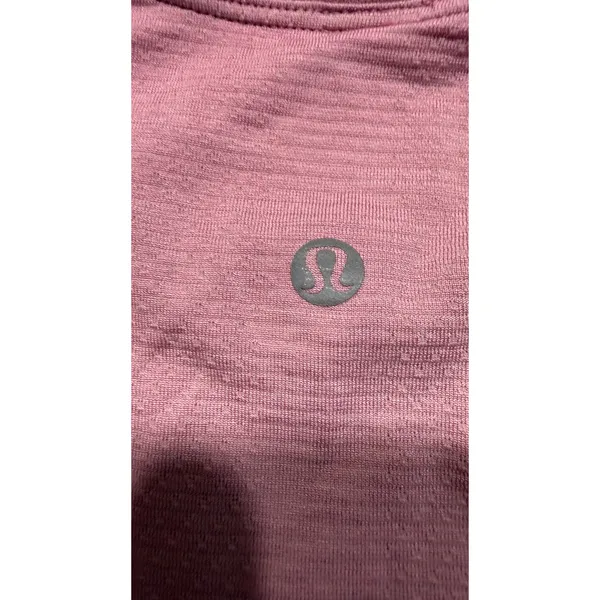 Lululemon Swiftly Tech Long Sleeve Shirt Pink Heathered Crew Neck Size 6 4501 - Image 4