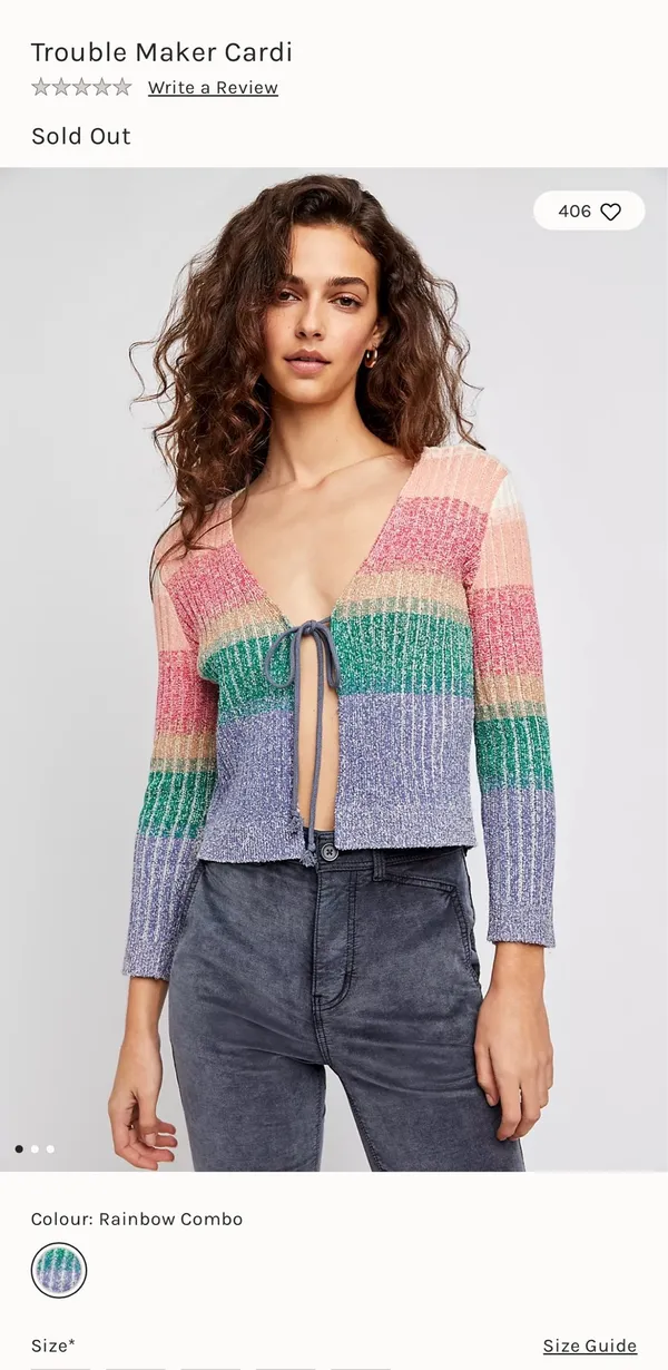 Free People Trouble maker Cardigan - Image 3