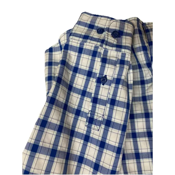 Duluth Trading DuluthFlex No Fly Zone Shirt Long Sleeve Plaid Blue Sz M - Image 5