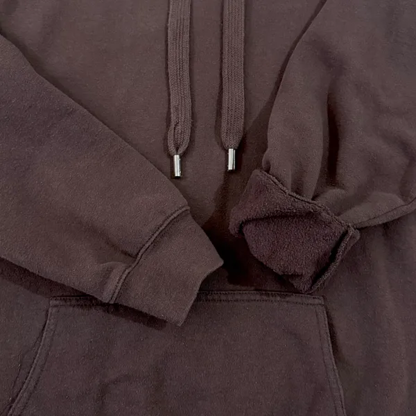 Chocolate Brown Oversized Hoodie Dres Size M - Image 4