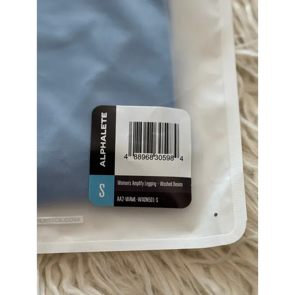 Alphalete Amplify Leggings Washed Denim Size Small - Image 7