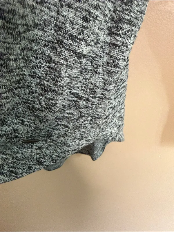 Hollister Heathered Gray Long-Sleeve Crew Pullover - Image 3