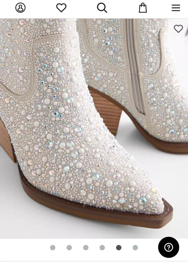 Bedazzled Booties Size 10 - Image 5